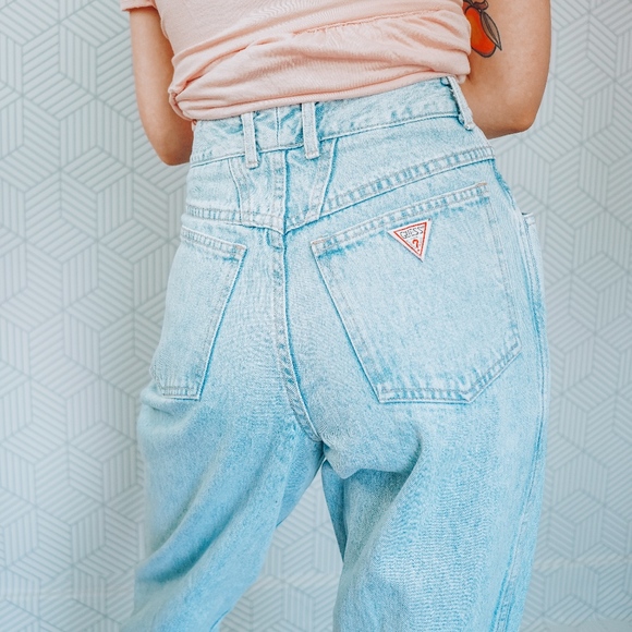 Guess Denim - Vintage Guess Light Wash High Waist Jean